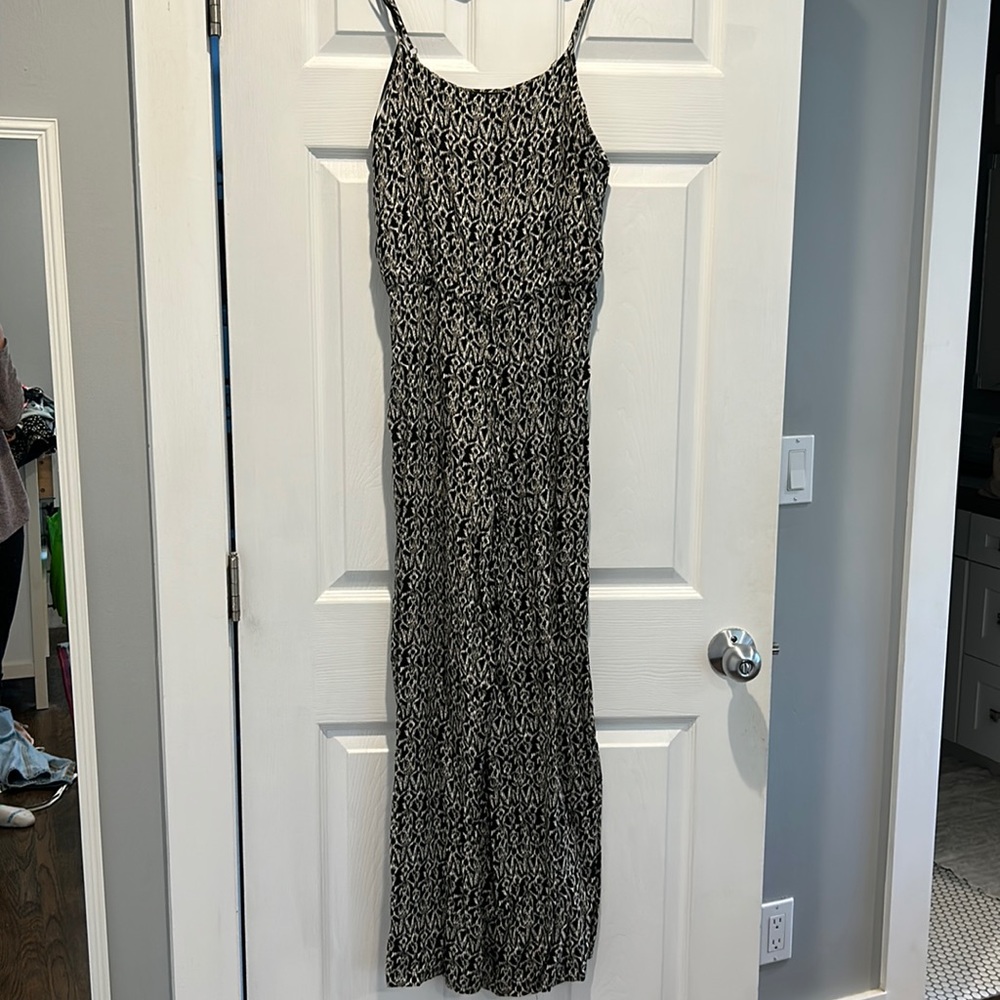 Black and white pants romper